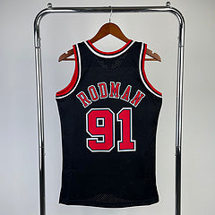 Men's Chicago Bulls Dennis Rodman Mitchell & Ness Black 1997/98
