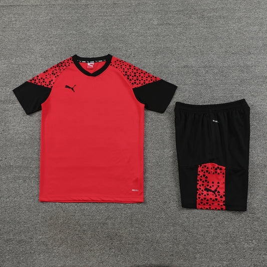 Puma T-Shirt RED and BLACK SHORT Set