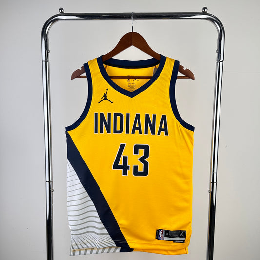 NBA Indiana Pacers 2023-24 Yellow Swingman Jersey