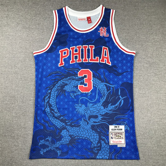 MITCHELL & NESS NBA ASIAN HERITAGE SWINGMAN JERSEY - PHILADELPHIA ALLEN IVERSON