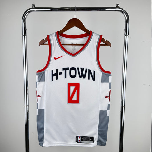 Houston Rockets Russell Westbrook Nike White Swingman