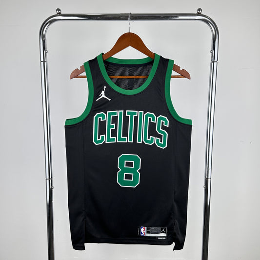 Boston Celtics Fanatics Black Fast Break Replica Player Jersey - Statement Edition