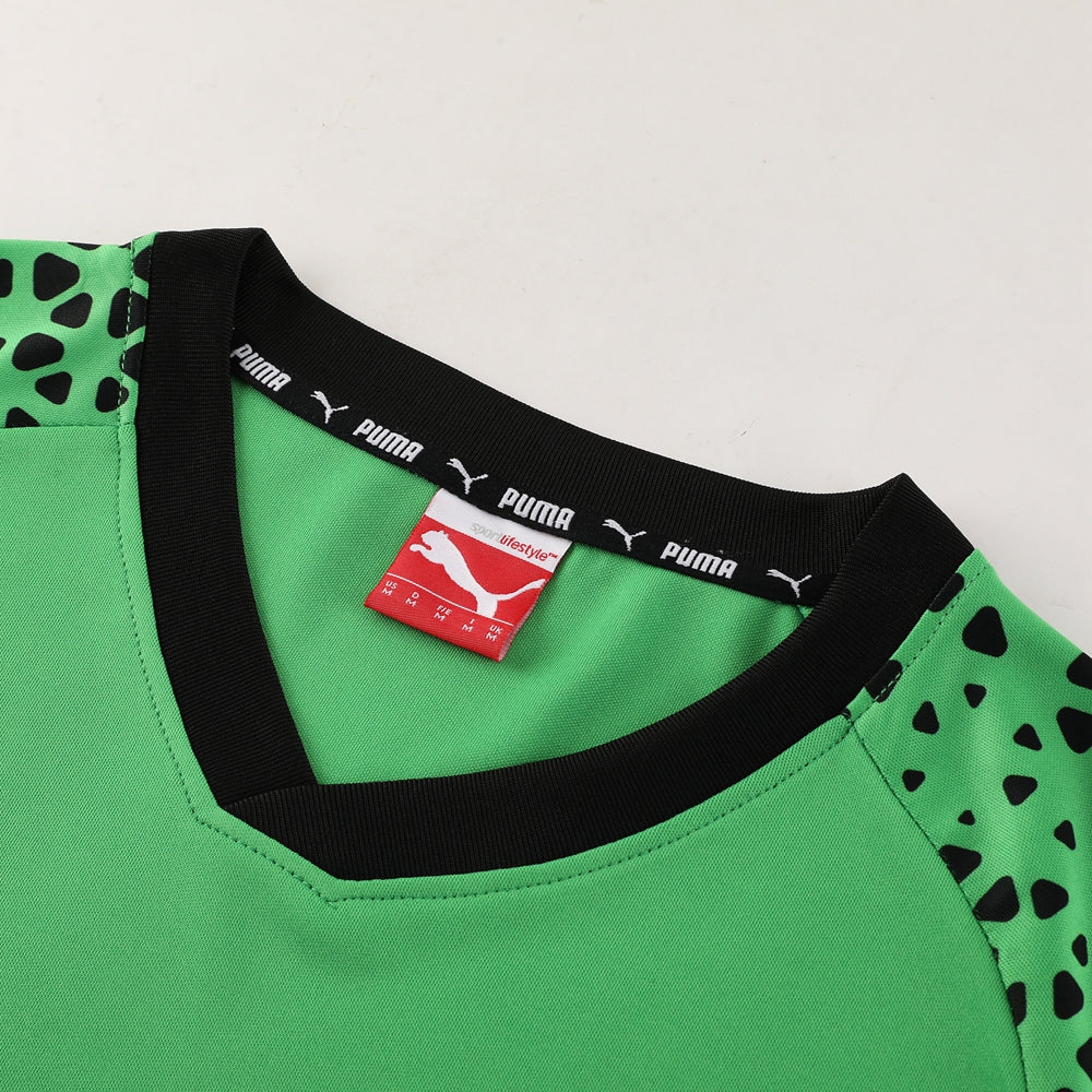 Puma T-Shirt GREEN and BLACK SHORT Set