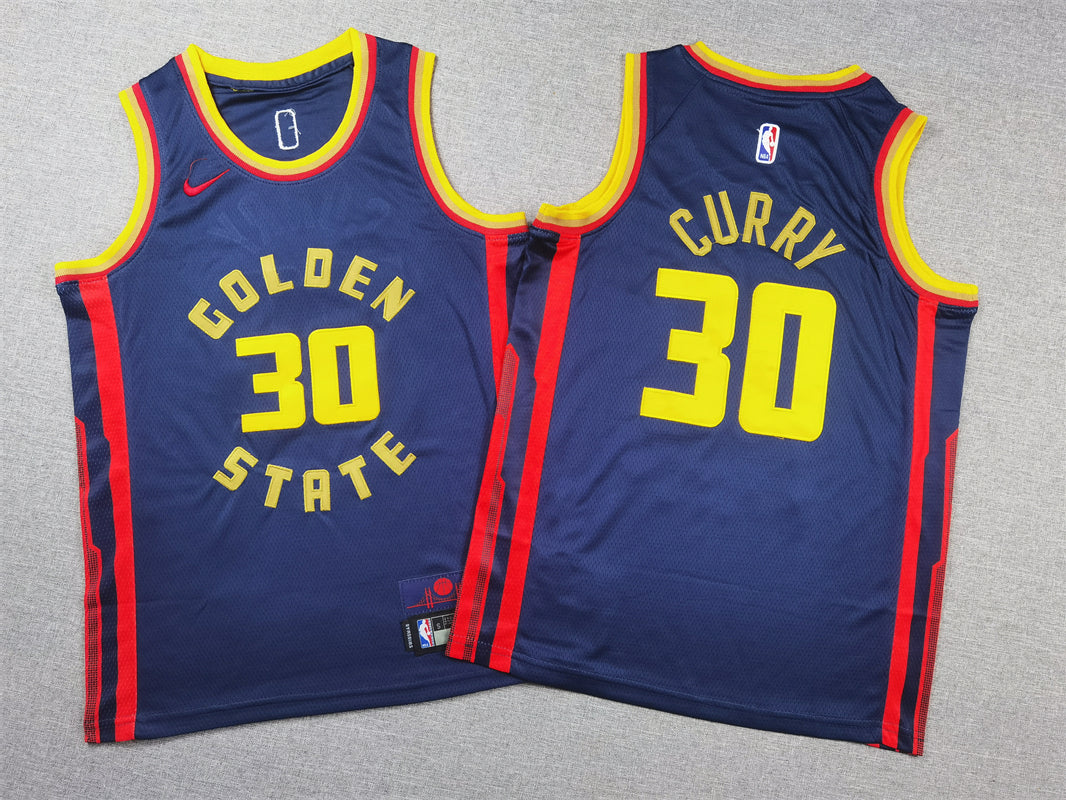 Golden State Warriors Nike City Edition Swingman Jersey 2024 - Navy - Stephen Curry