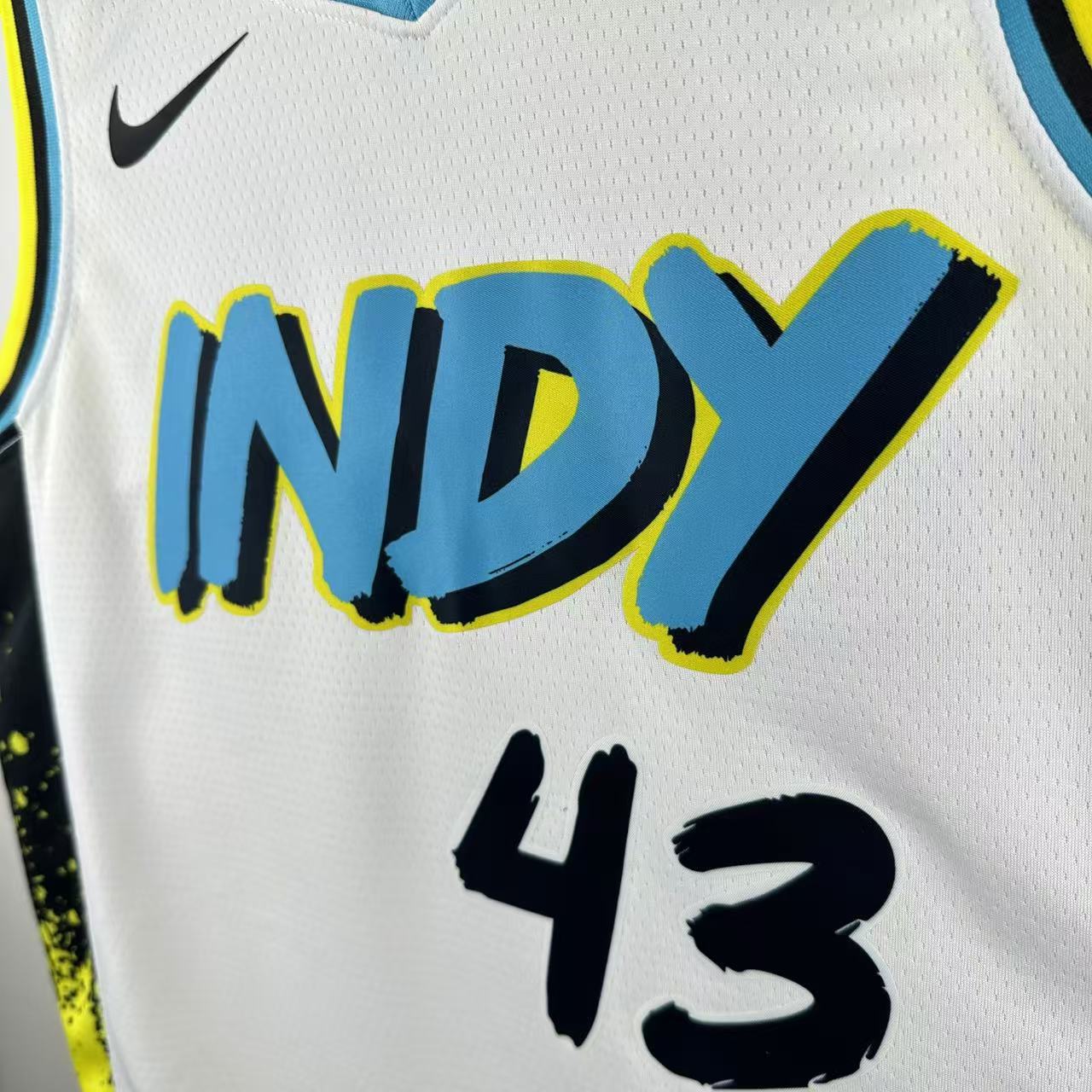 Indiana Pacers Nike City Edition Swingman Jersey 2024 - White - Pascal Siakam