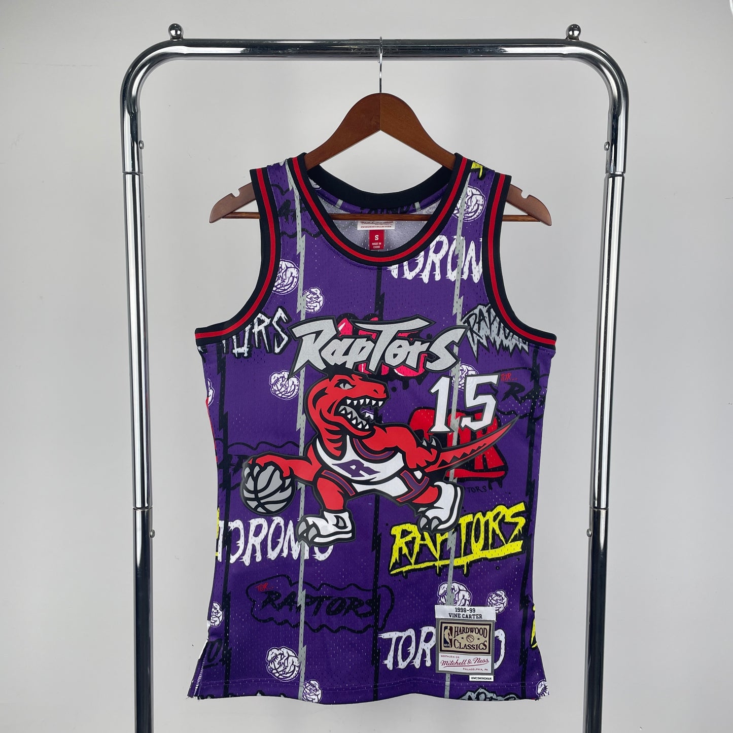 Purple Toronto Raptors Hardwood Classics 75th Anniversary Diamond Jersey