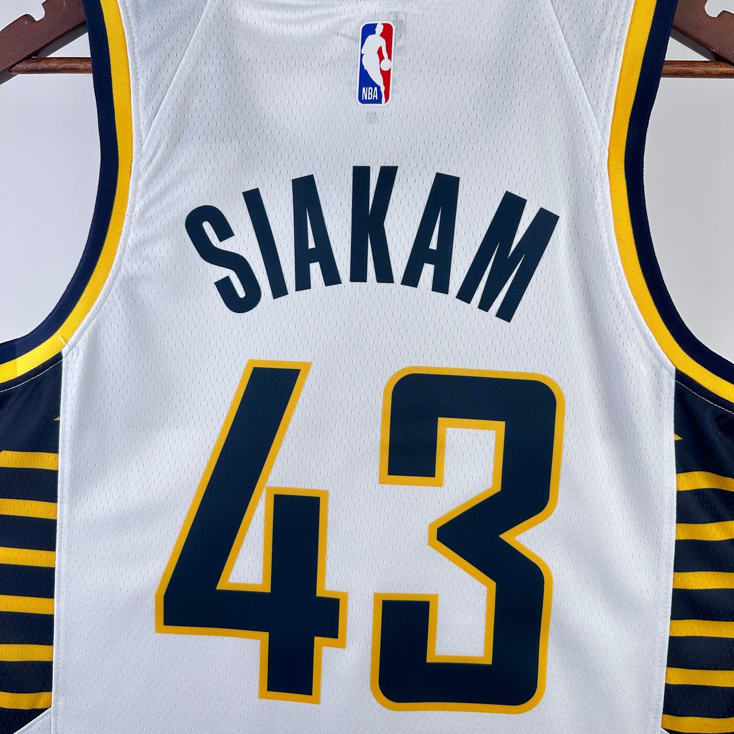 Indiana Pacers Nike Association Edition Swingman Jersey - White- Pascal Siakam