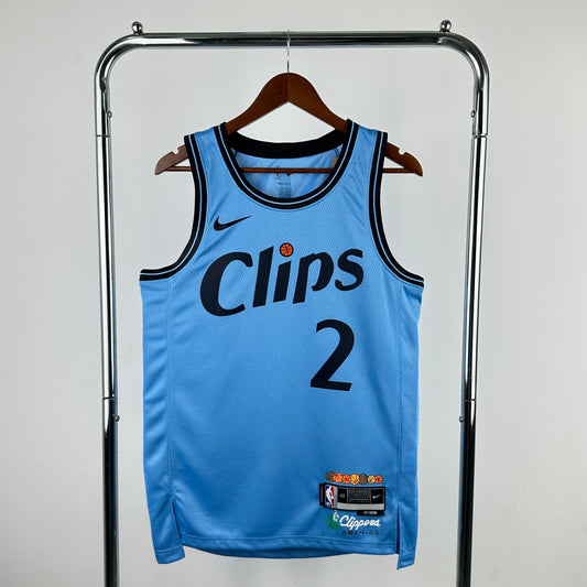 Clippers Nike City Edition Swingman Jersey 2024 Blue Kawhi Leonard