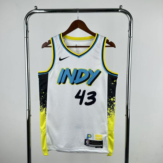 Indiana Pacers Nike City Edition Swingman Jersey 2024 - White - Pascal Siakam