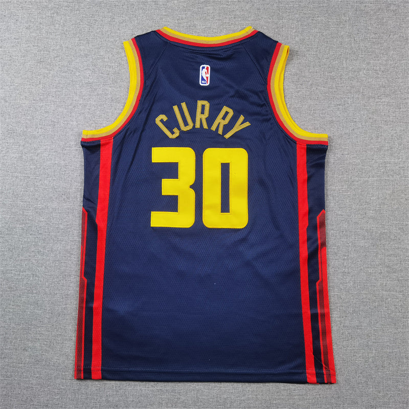 Golden State Warriors Nike City Edition Swingman Jersey 2024 - Navy - Stephen Curry