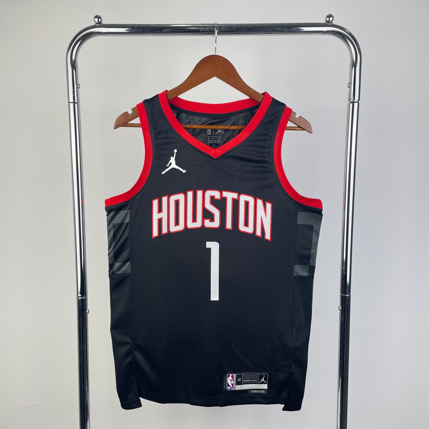 Houston Rockets Amen Thompson Fanatics Black Fast Break Replica Player Jersey - Statement Edition