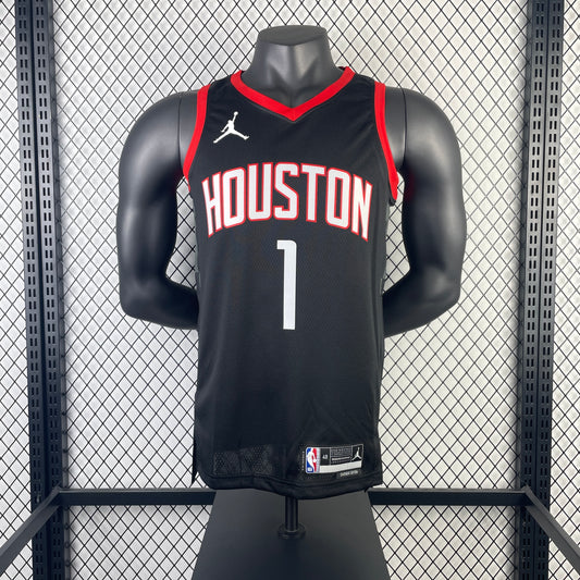 Houston Rockets Amen Thompson Fanatics Black Fast Break Replica Player Jersey - Statement Edition