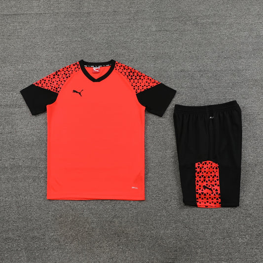 Puma T-Shirt LIGHT RED and BLACK SHORT Set