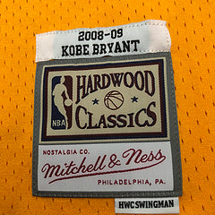 Los Angeles Lakers Kobe Bryant Mitchell & Ness 2008-09 Gold Hardwood Classics Swingman Jersey